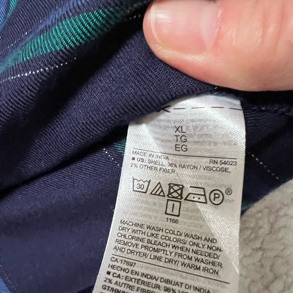 Old Navy women’s tunic Blue and Green Checkered Shirt - Picture 6 of 6